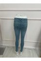 Yüksek Bel Likralı Jean Pantolon 90 Cm