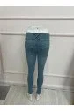 Yüksek Bel Likralı Jean Pantolon 90 Cm