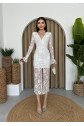 Lively Dantelli Midi Elbise