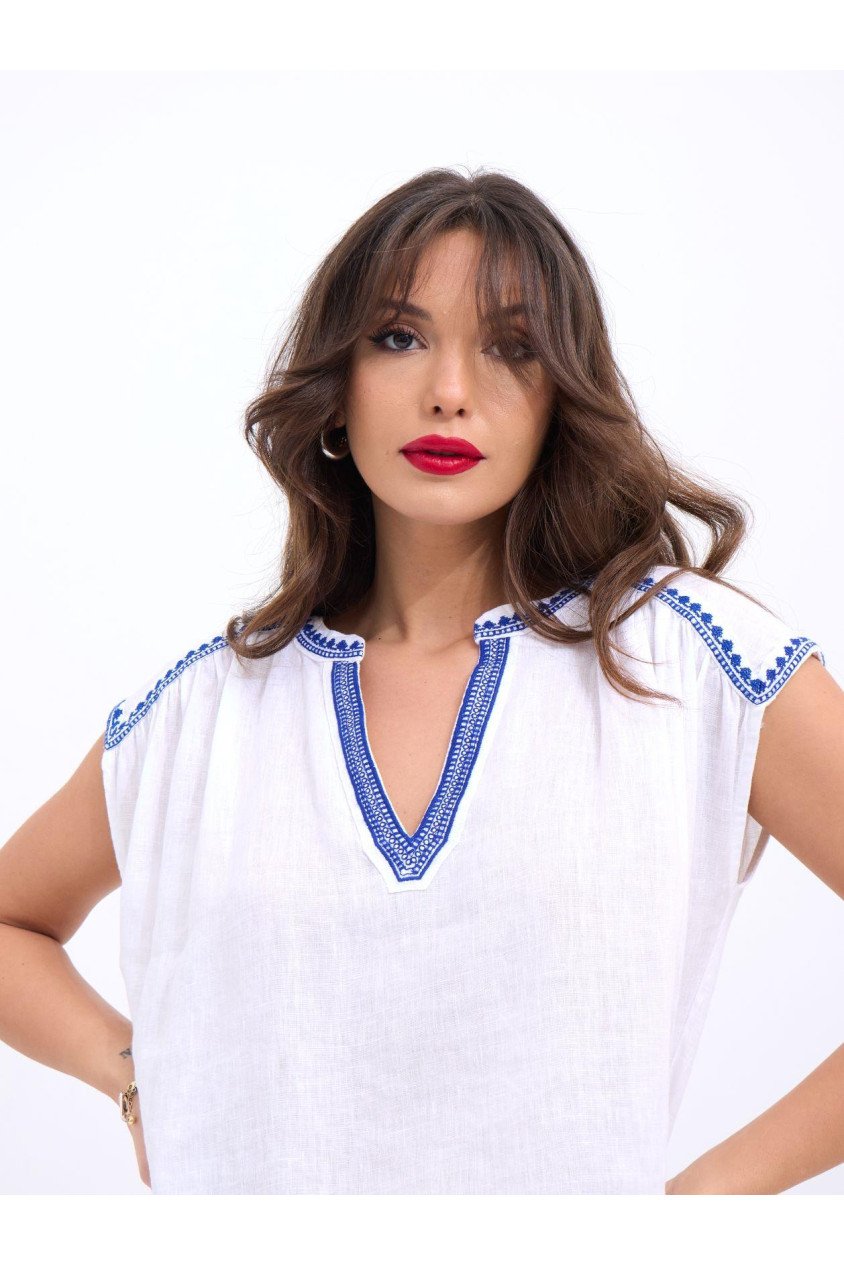7162 BLUZ-BEYAZ