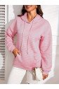 Kadın Uzun Kollu Kapşonlu Bağcıklı Cepli Capitone Sweatshirt