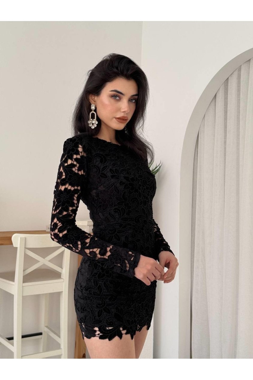 Suff Çiçek Detaylı Elbise