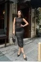 Cindy Transparan Tül Elbise 2683-8