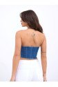 6241 KOT BLUZ-MAVİ