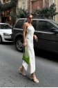Trisha Sırt Dekolteli Keten Elbise 2496-20 ELBİSE
