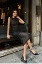 Cindy Transparan Tül Elbise 2683-8