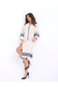 5758 ELBİSE-KREM-SAX
