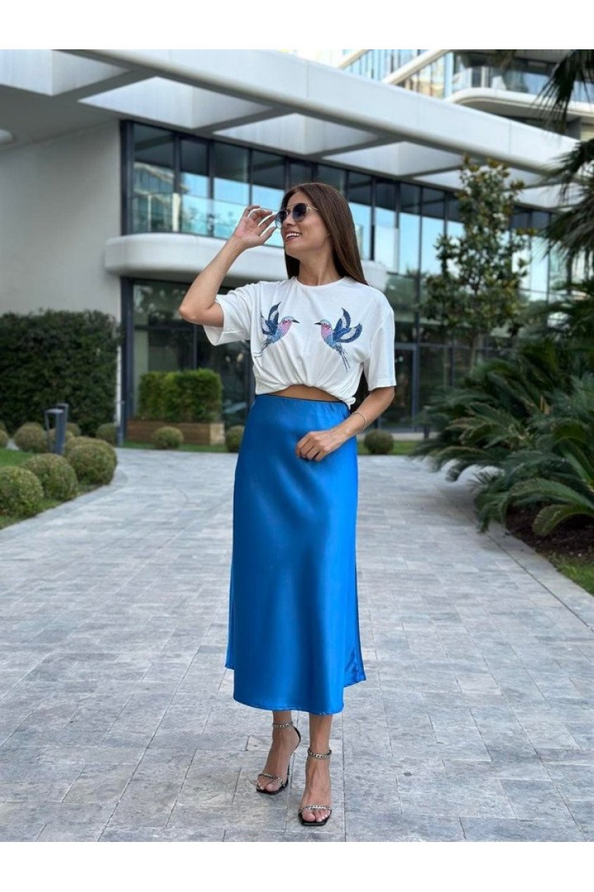 15806 Saten Etek - Saks