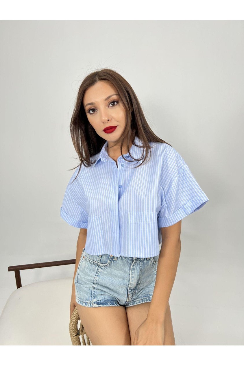 6882 BLUZ-SAN DİEGO ÇİZGİLİ