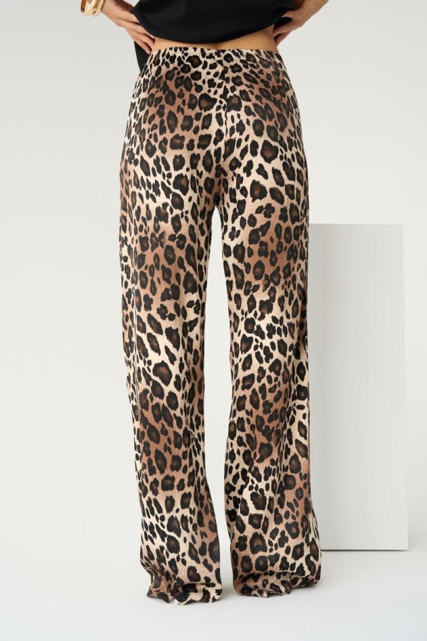 Lastikli Pantolon - Leopar
