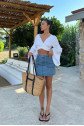 Cecile Denim Mini Etek 4015-17