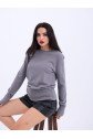 4217 TRİKO BASİC KAZAK-GRİ