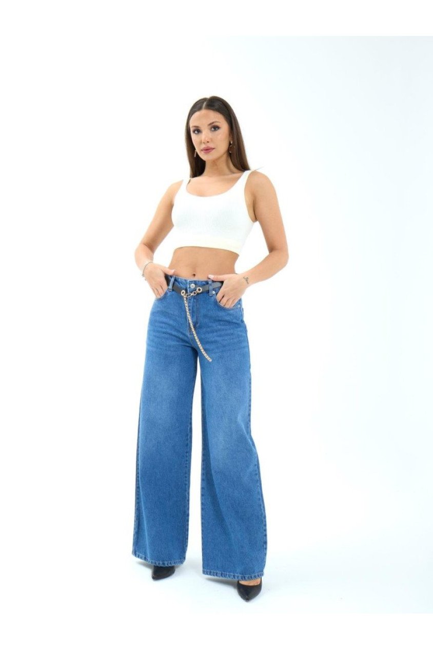 7398 KOT PANTOLON-MAVİ