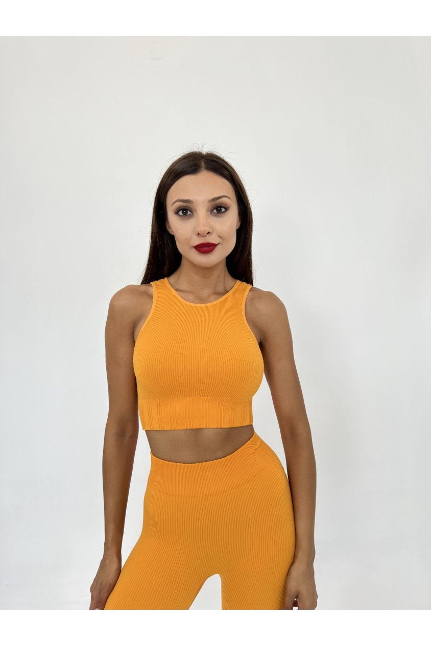 2502 YARIM T-SHİRT-TURUNCU