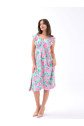 5370 ELBİSE-PEMBE GÜL DESEN