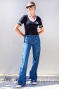 4320 Polo Yaka Basic Triko Bluz - Siyah