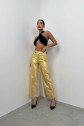Metalik Yüksek Bel Pantolon