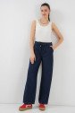 Geniş Paça Kot Pantolon 6706 - Lacivert