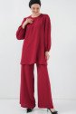 Ayrobin Tunik Pantolon Alt Üst Takım 6712 - Bordo
