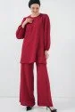 Ayrobin Tunik Pantolon Alt Üst Takım 6712 - Bordo