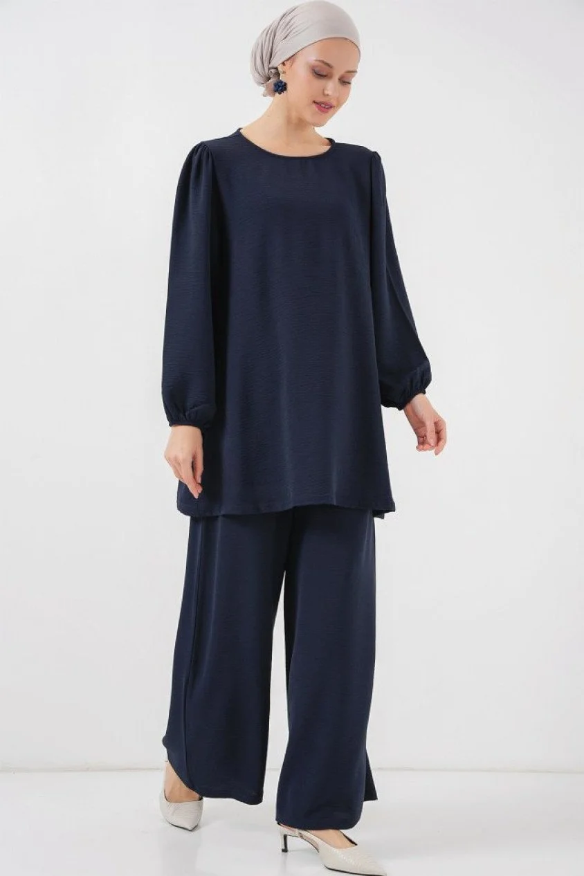 Ayrobin Tunik Pantolon Alt Üst Takım 6712 - Lacivert