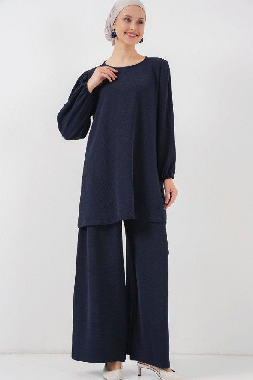 Ayrobin Tunik Pantolon Alt Üst Takım 6712 - Lacivert