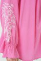 Nakışlı Örme Bluz 941 - Pembe