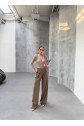 230 Gr Poly Viscose Full Lycra Pi̇leli̇ Palazzo Pantolon