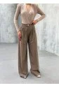230 Gr Poly Viscose Full Lycra Pi̇leli̇ Palazzo Pantolon