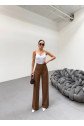 230 Gr Poly Viscose Lycra Metal Düğme Palazzo Pantolon