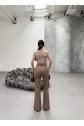 230 Gr Poly Viscose Full Lycra İspanyol Paça Pantolon