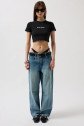 Nepo Baskılı Crop T-Shirt