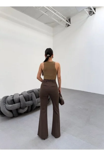 230 Gr Poly Viscose Full Lycra İspanyol Paça Pantolon