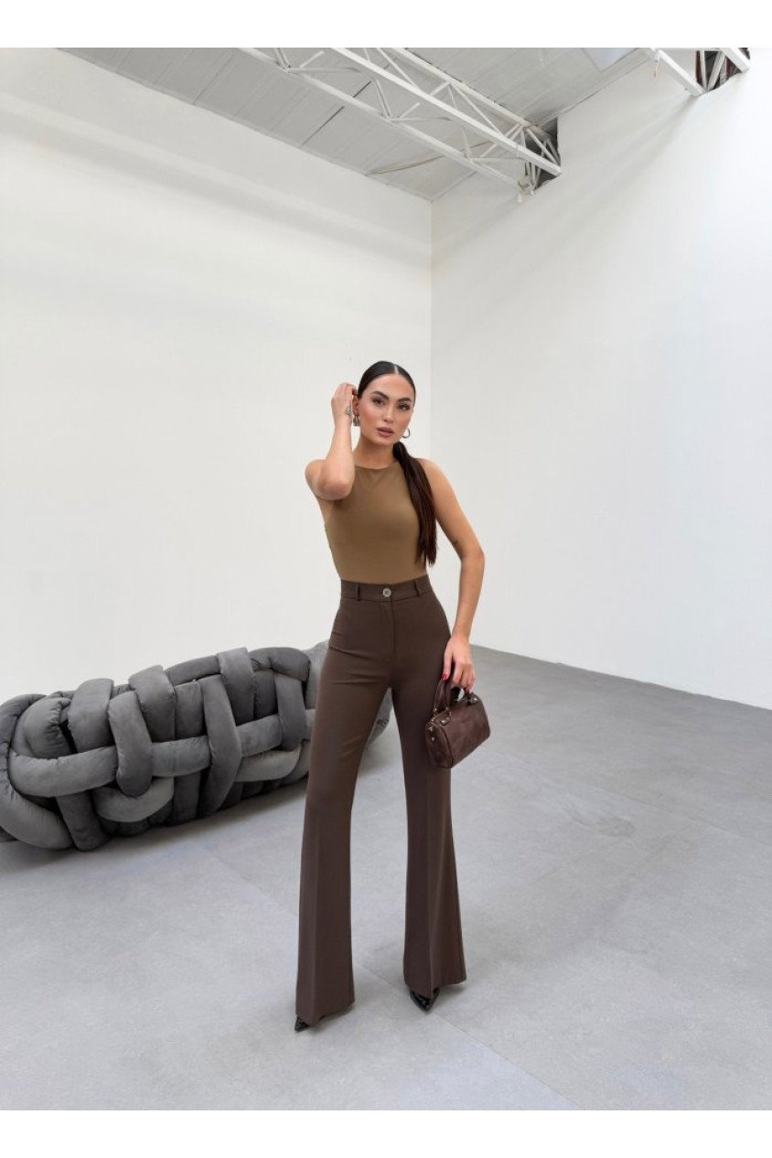 230 Gr Poly Viscose Full Lycra İspanyol Paça Pantolon