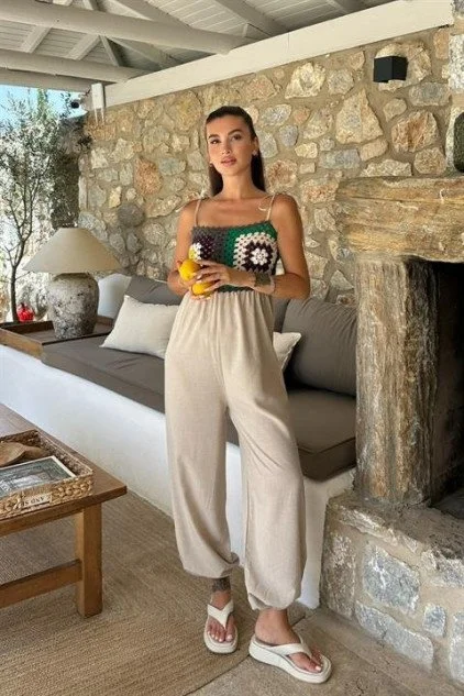 Jasmin Süzüneli Keten Tulum 1280-08