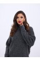 43041 TRİKO SIFIR YAKA KAZAK-ANTRASİT