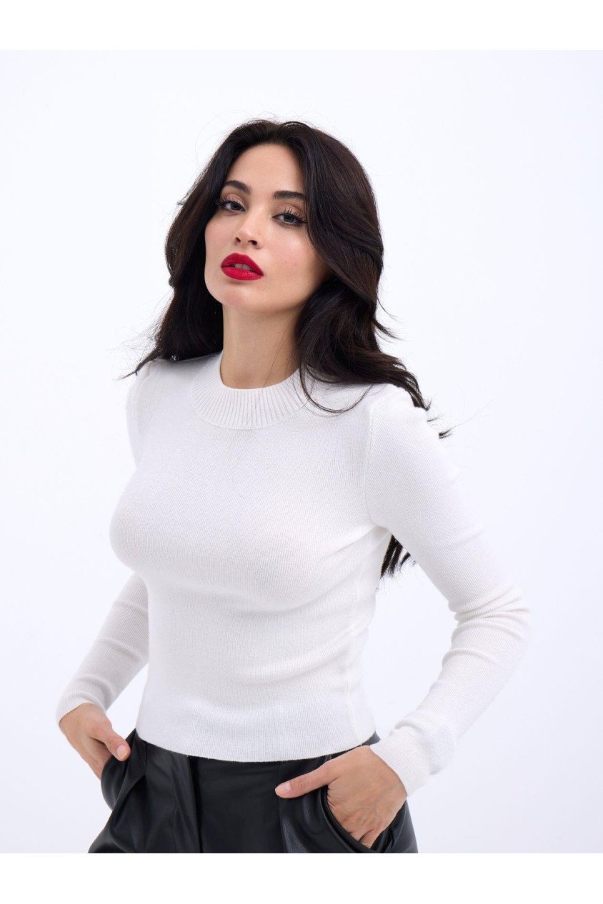 42201 TRİKO BASİC KAZAK-EKRU