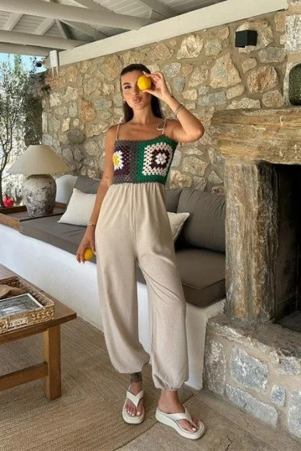 Jasmin Süzüneli Keten Tulum 1280-08