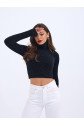 42461 TRİKO SİMLİ BALIKÇI KAZAK-SİYAH