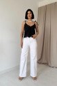 Siyah Bağcıklı Brode Bluz
