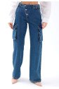 6519 KOT PANTOLON-MAVİ