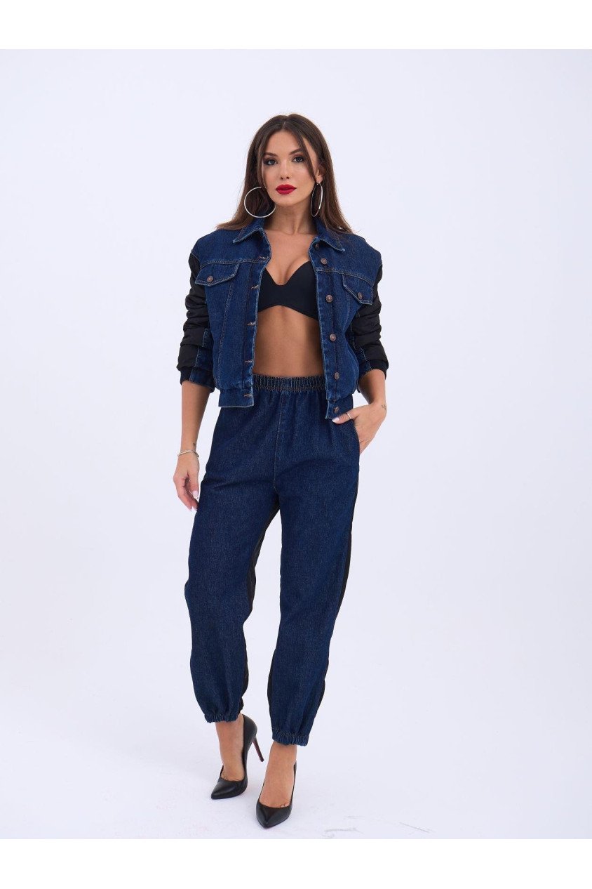 6627 KOT PANTOLON-MAVİ