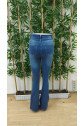 Kadın Yüksek Bel önden Düğmeli Cep Detay Ispanyol Paça Denim Pantolon