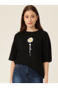 Baskılı T-shirt - Siyah