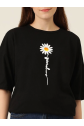 Baskılı T-shirt - Siyah