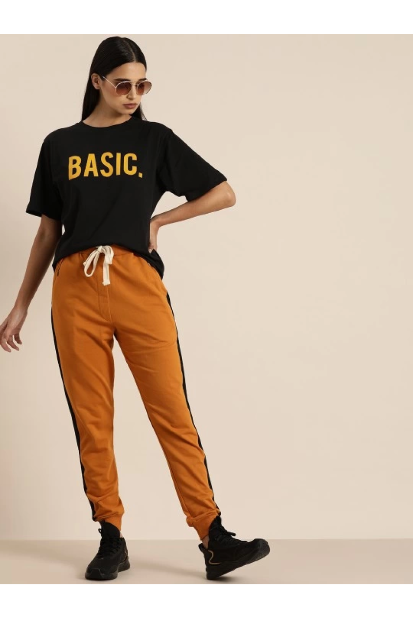 Baskılı T-shirt - Siyah