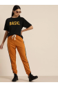 Baskılı T-shirt - Siyah