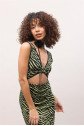 Bellatrix Cut Out Jakarlı Elbise 2677-8
