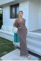 Rosalia Sırt Dekolteli Elbise 2761