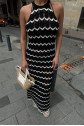 Melina Ajurlu Halter Yaka Elbise 2774